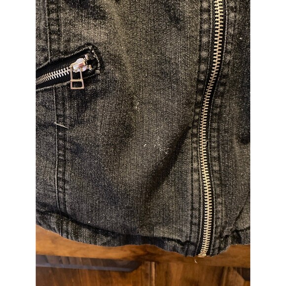 Ruby Rd Woman Studded Jacket Plus Size 16W Black Sparkly w/ Tiny Studs Zip Front - Picture 6 of 11